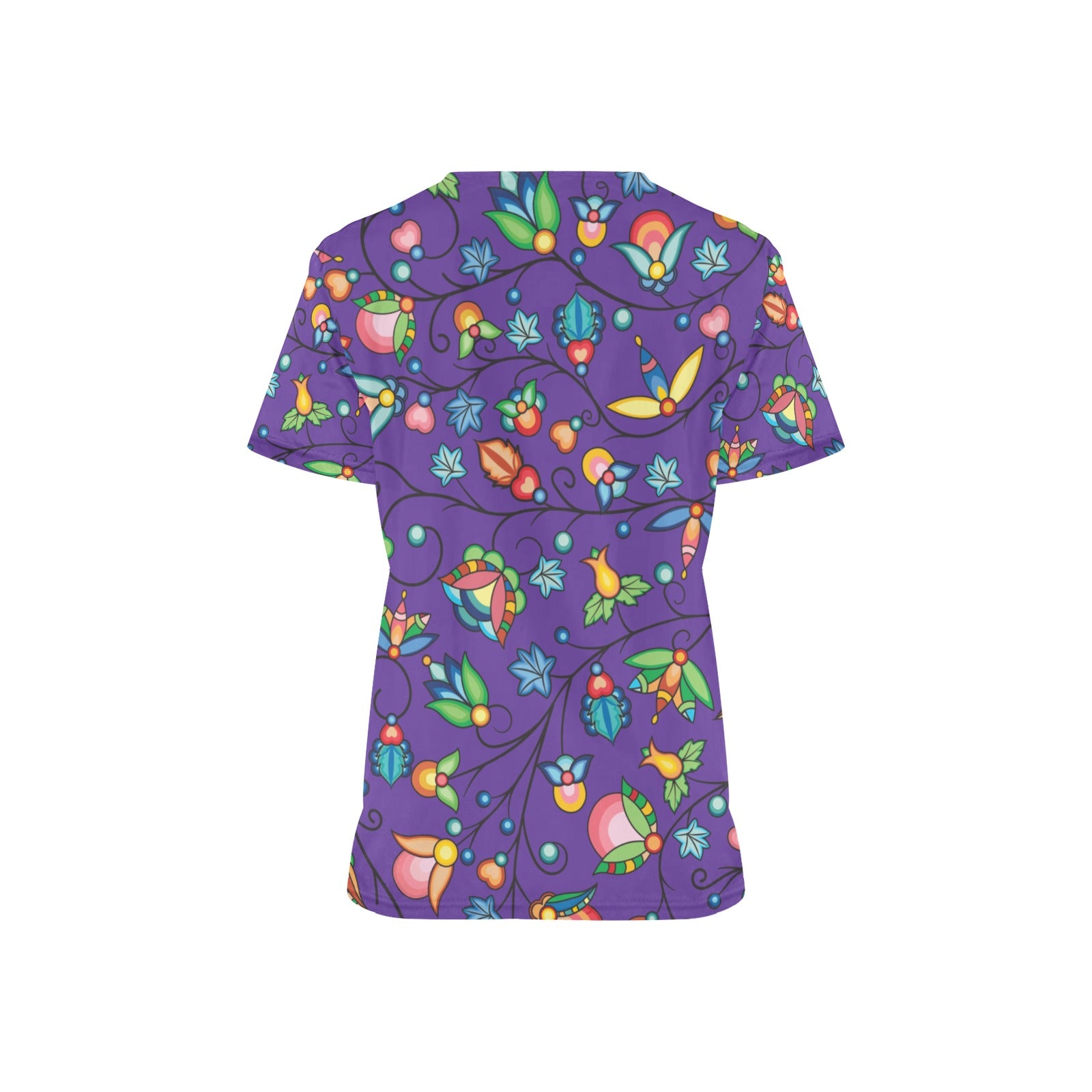 Prairie Plains Spirit Mighnight Purple Scrub Top