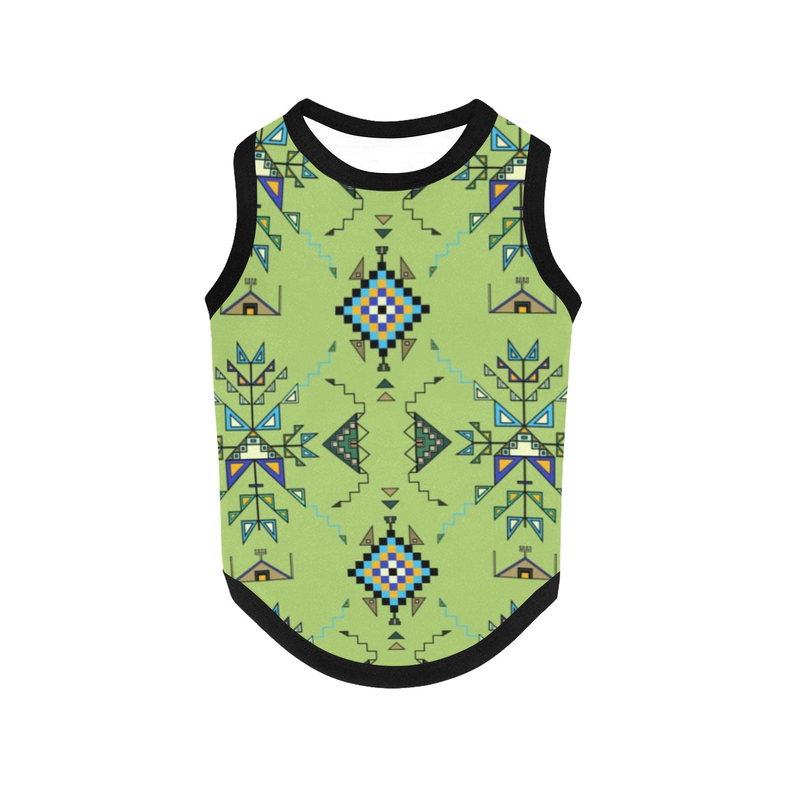 Bear Shield Green Pet Tank Top