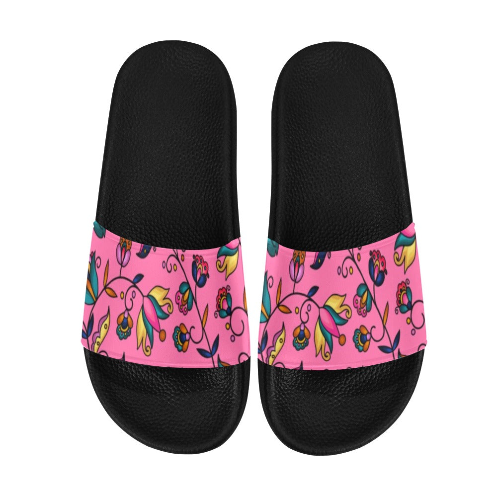 Copper Prairie Petals Pink Men's Slide Sandals