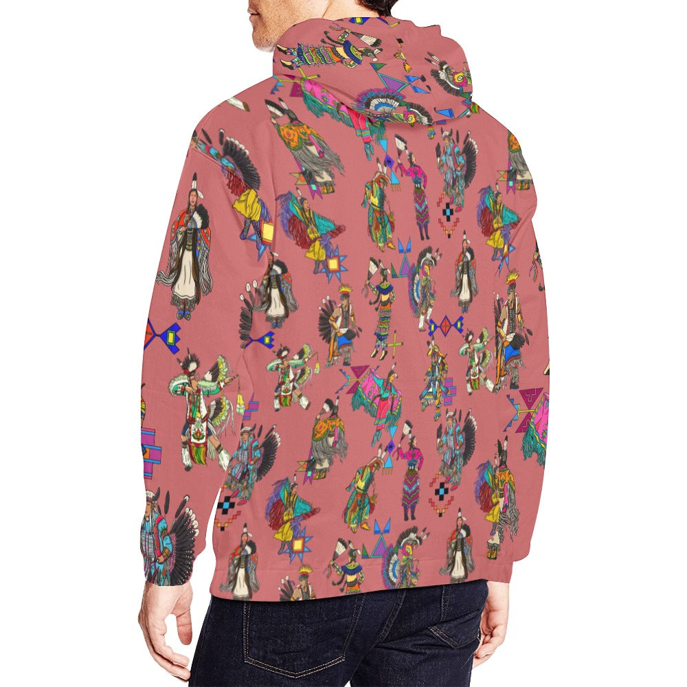 Grand Entry Dancers Terra Cotta Hoodie for Men (USA Size)