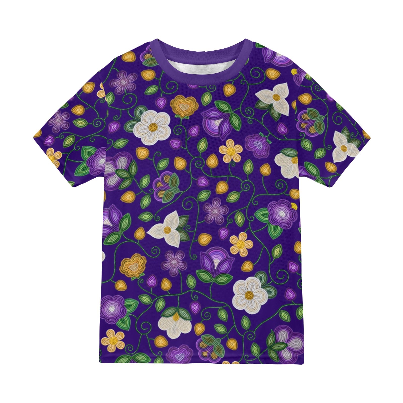 Midnight Moss Bloom Aubergine T-shirt for Men