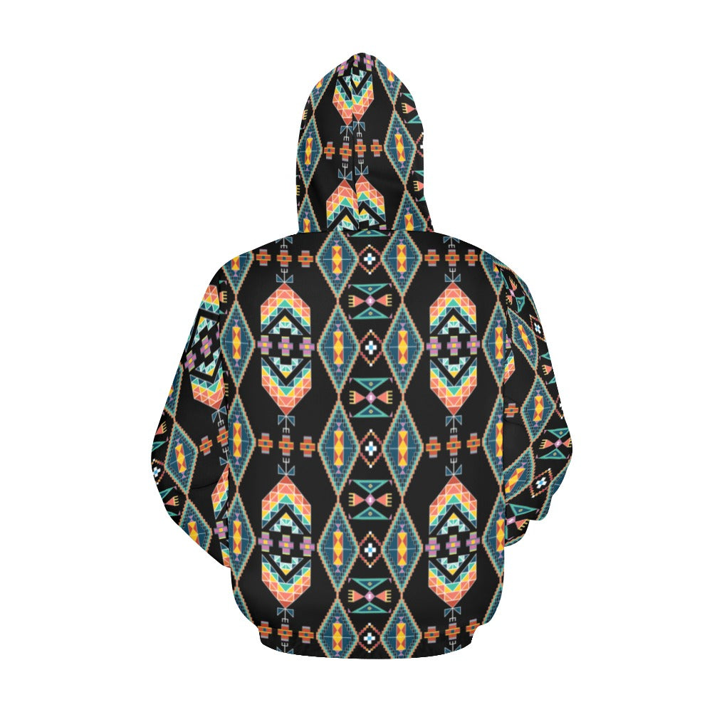 Travois Tipi Black Hoodie for Men (USA Size)