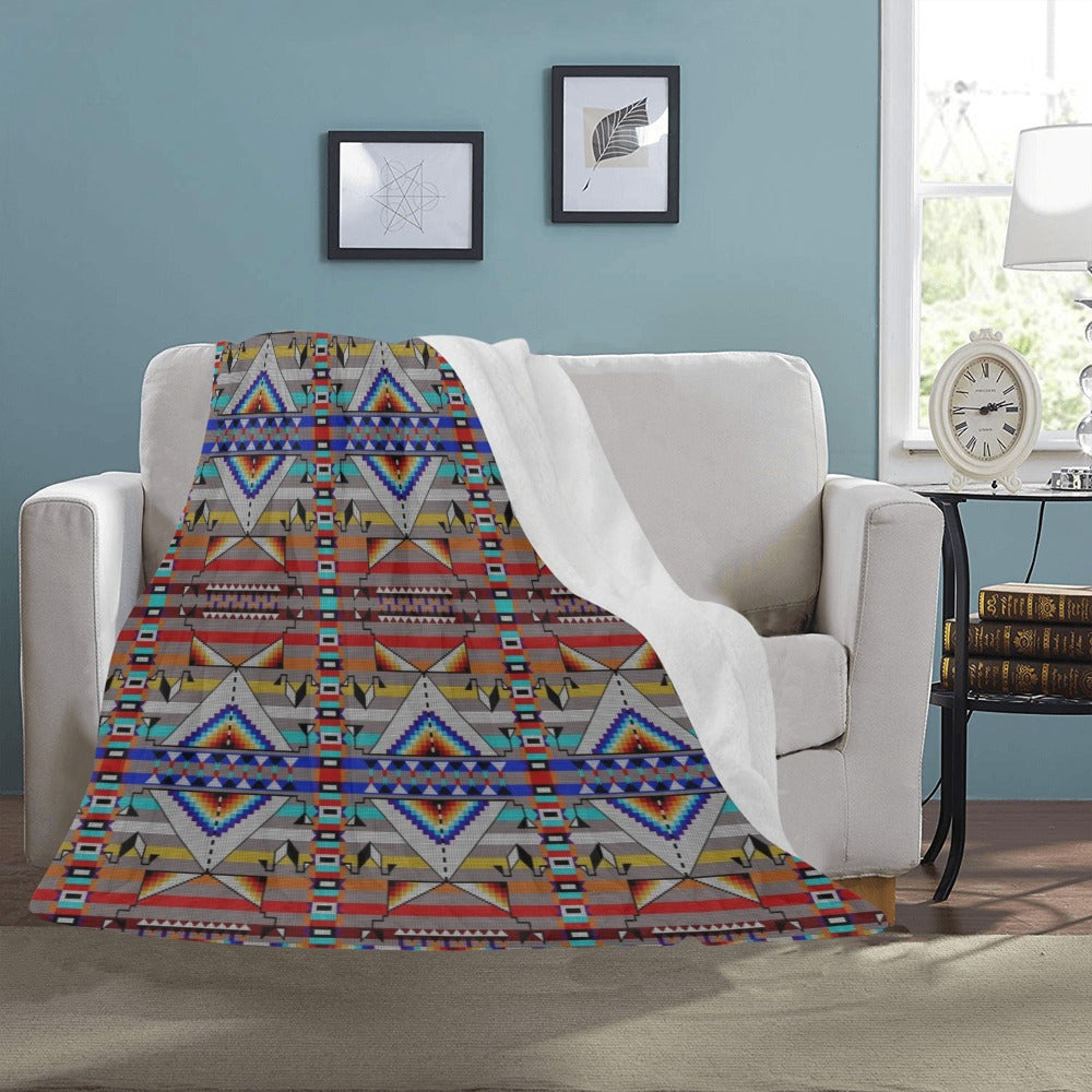 Medicine Blessing Grey Ultra-Soft Micro Fleece Blanket 50"x60"