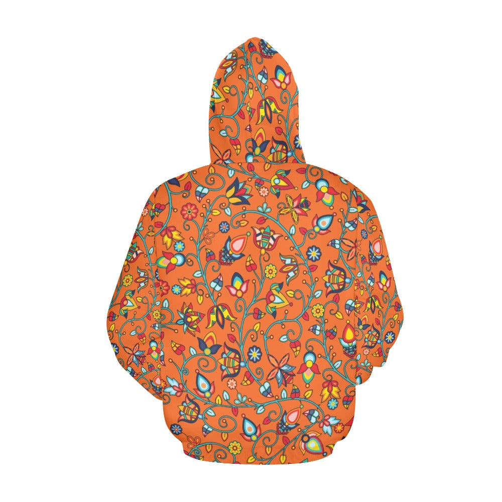 Thorny Path Orange Hoodie for Women (USA Size)