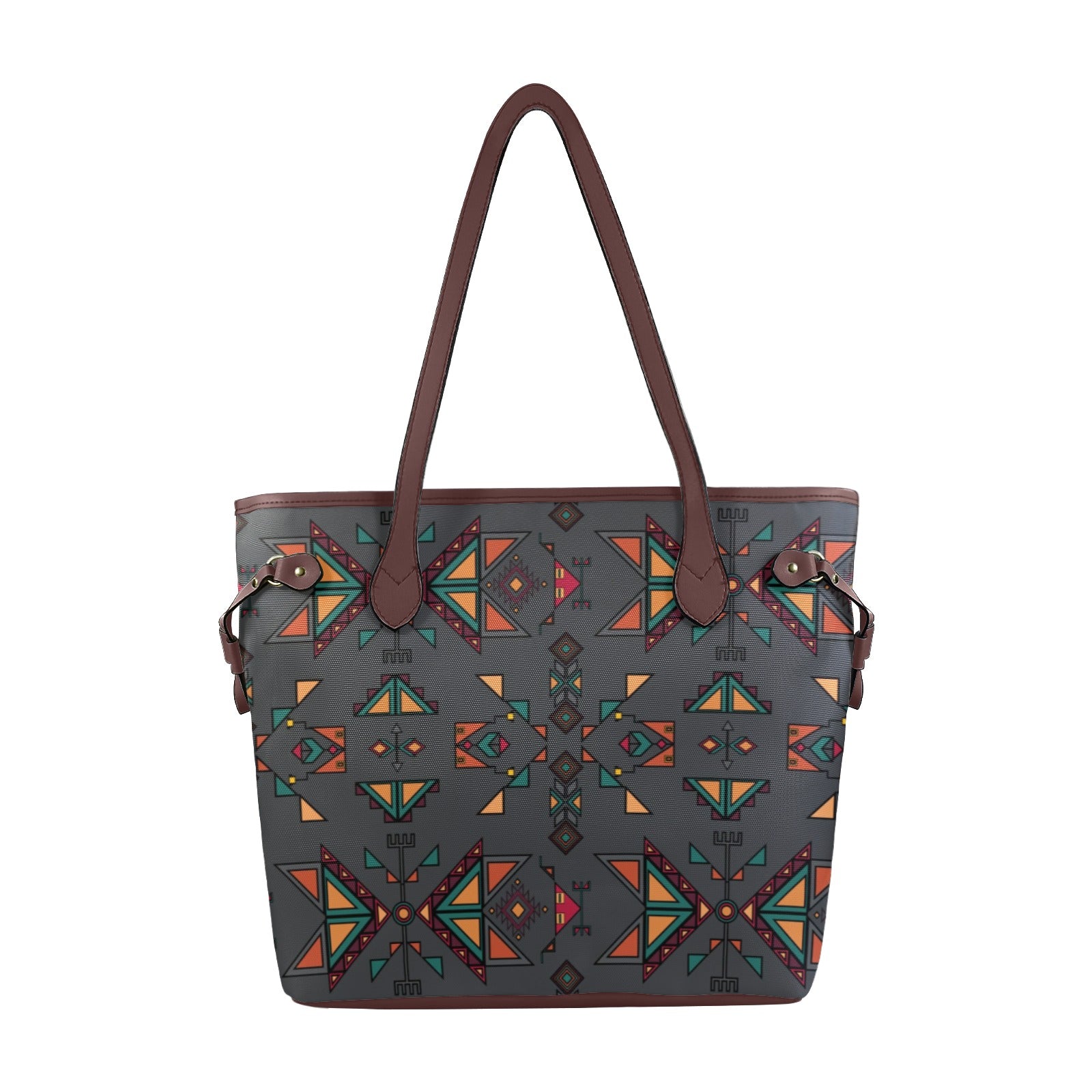 Arrow Dawn Gray Clover Canvas Tote Bag