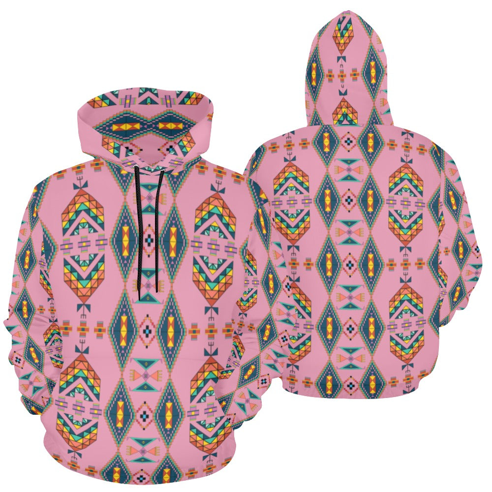 Travois Tipi Dusky Sunset Hoodie for Women (USA Size)