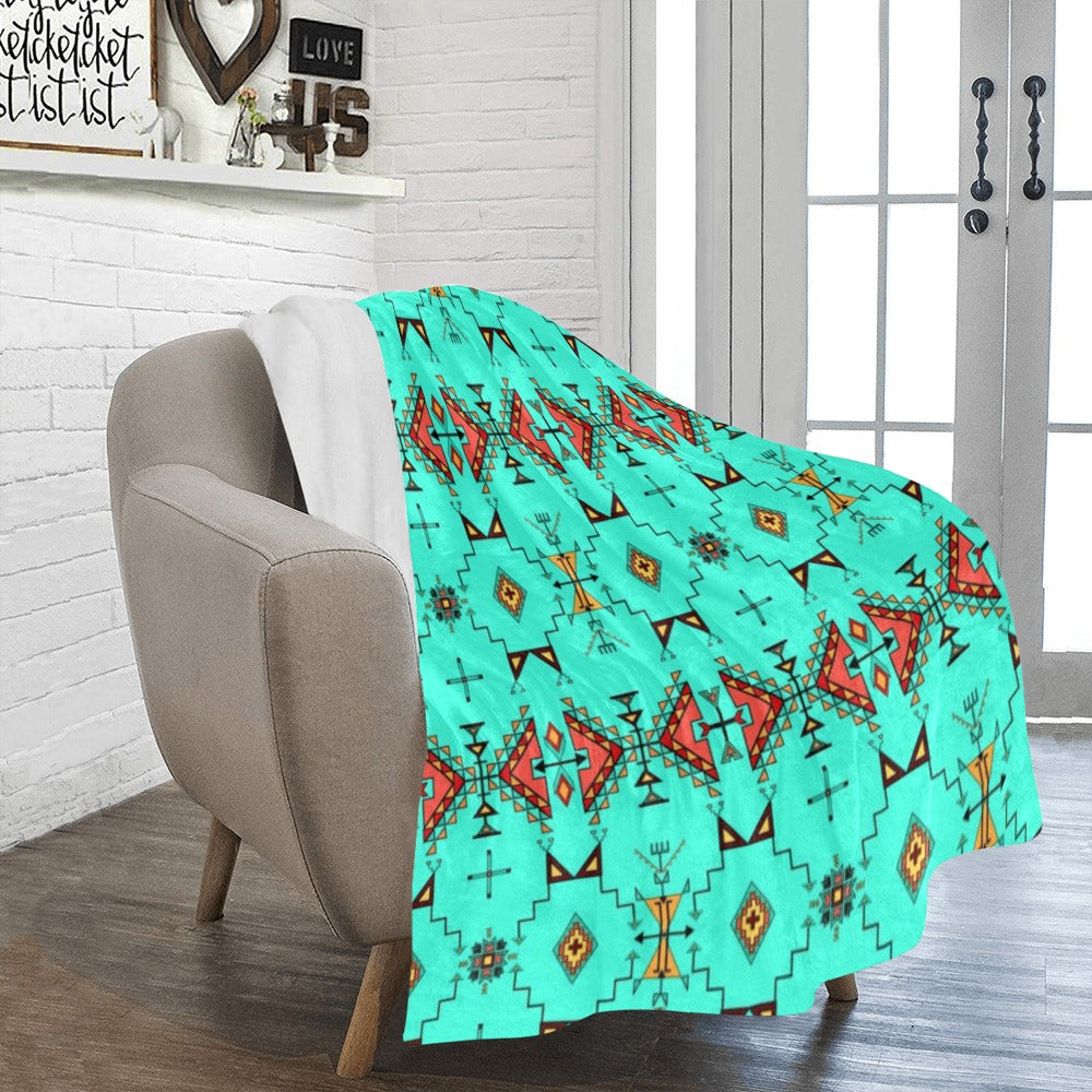Thunder Flight Turquoise Ultra-Soft Micro Fleece Blanket 50"x60"