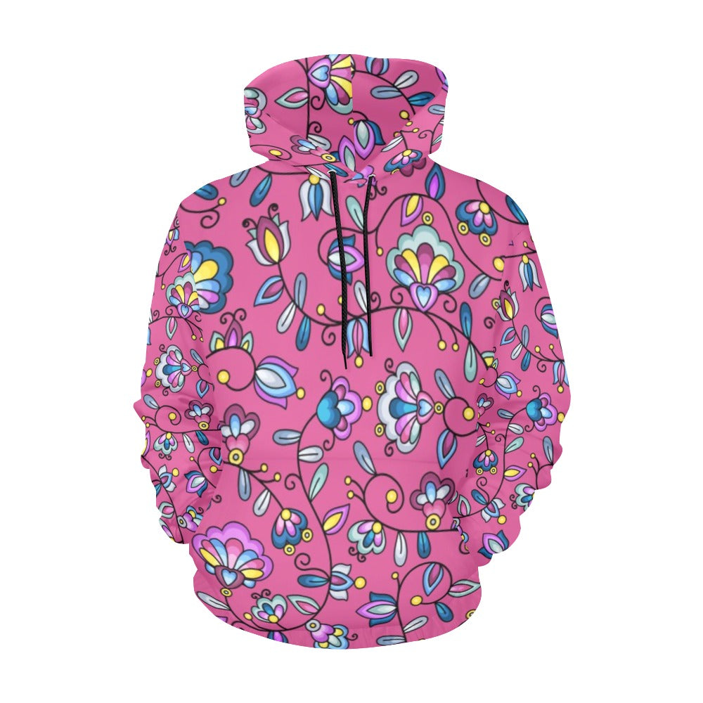 Autumn Bundle Blessing Pink Hoodie for Women (USA Size)