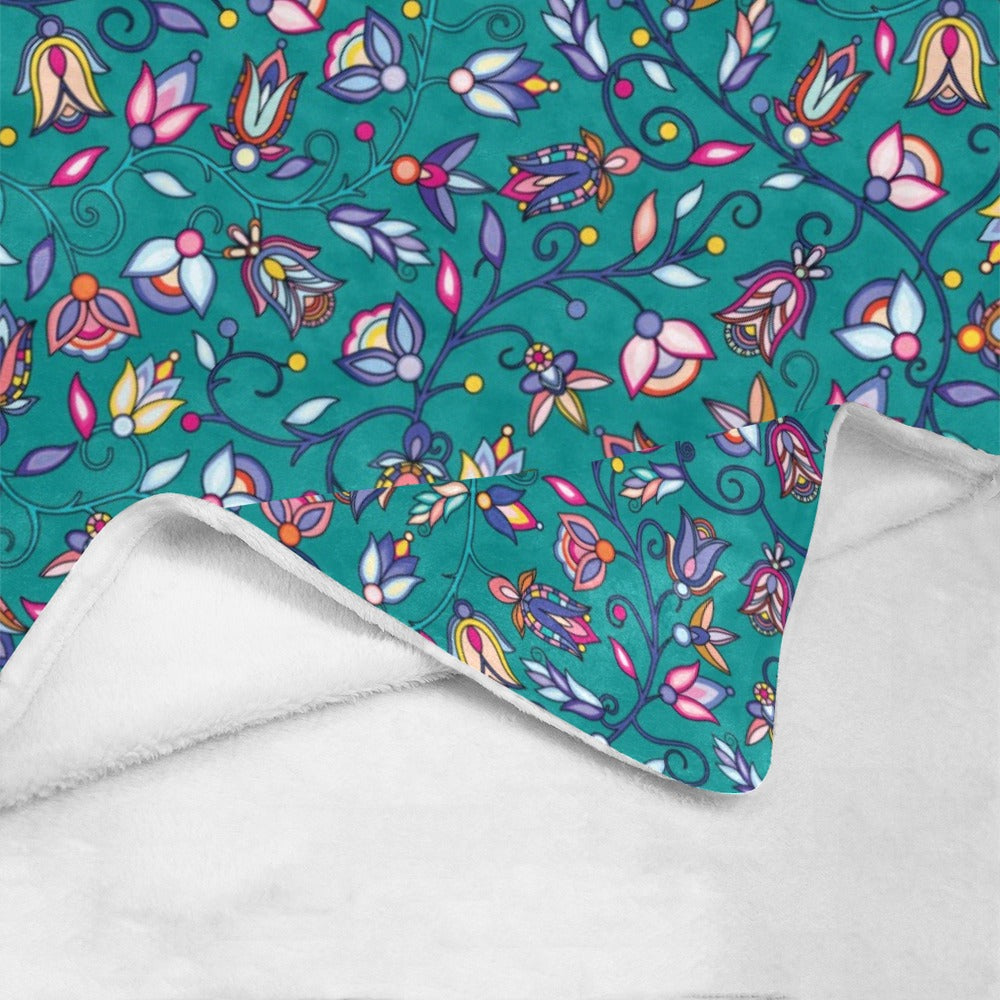 Buffalo Bloom Turquoise Ultra-Soft Micro Fleece Blanket 60"x80"