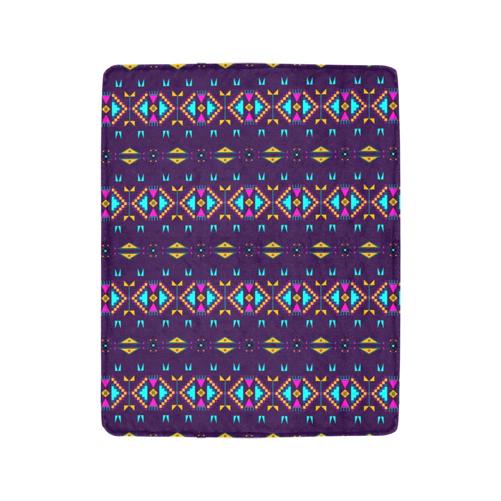 Rite of Passage Dark Purple Ultra-Soft Micro Fleece Blanket 40"x50"