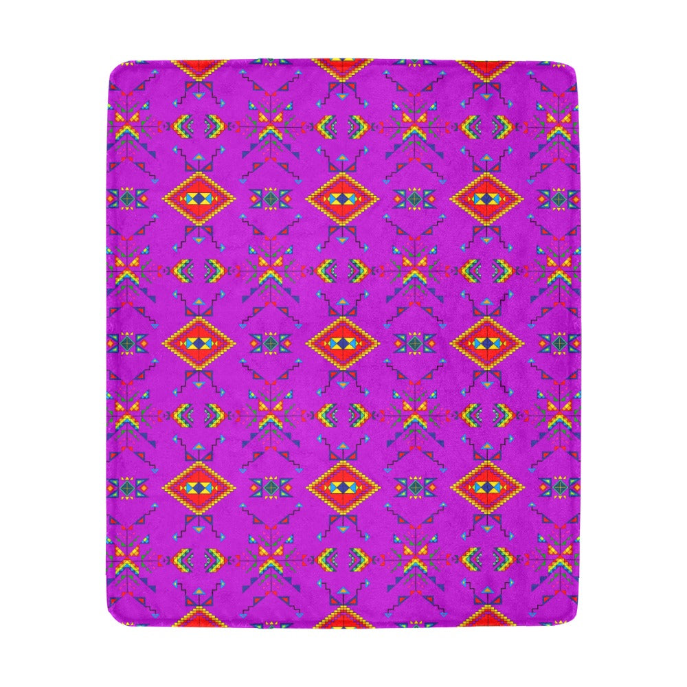 Buffalo Jump Purple Ultra-Soft Micro Fleece Blanket 50"x60"