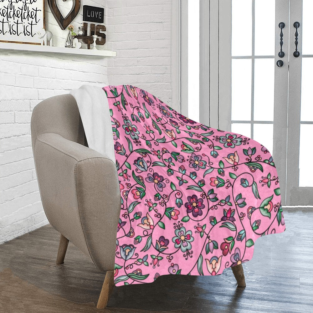 Amber Evening Garland Pink Ultra-Soft Micro Fleece Blanket 40"x50"