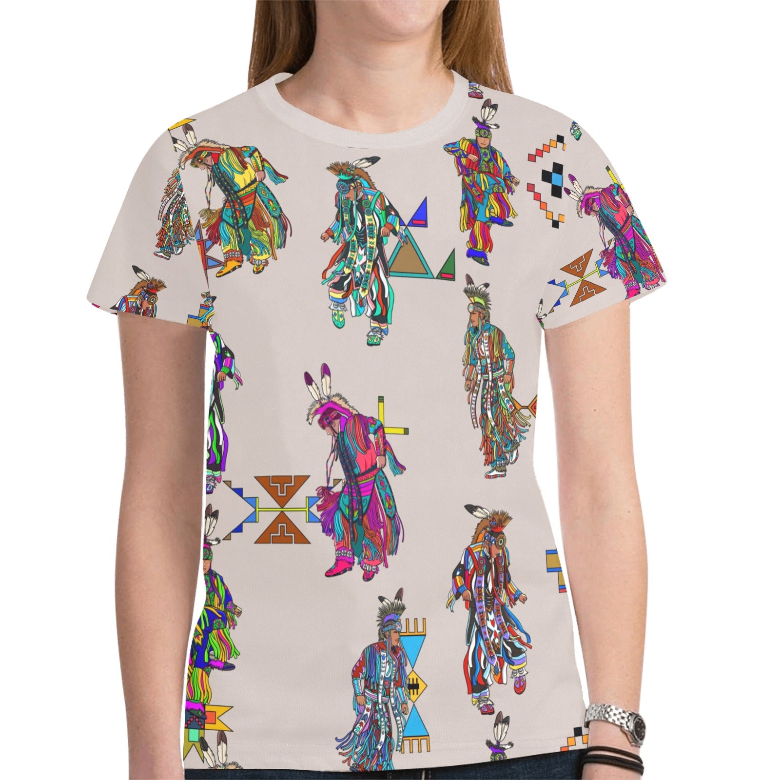 Men's Grass Dancers Muslin T-shirt for Women