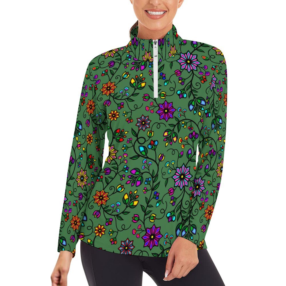 Prairie Paintbrush Sage SQ Long Sleeve Yoga Shirt