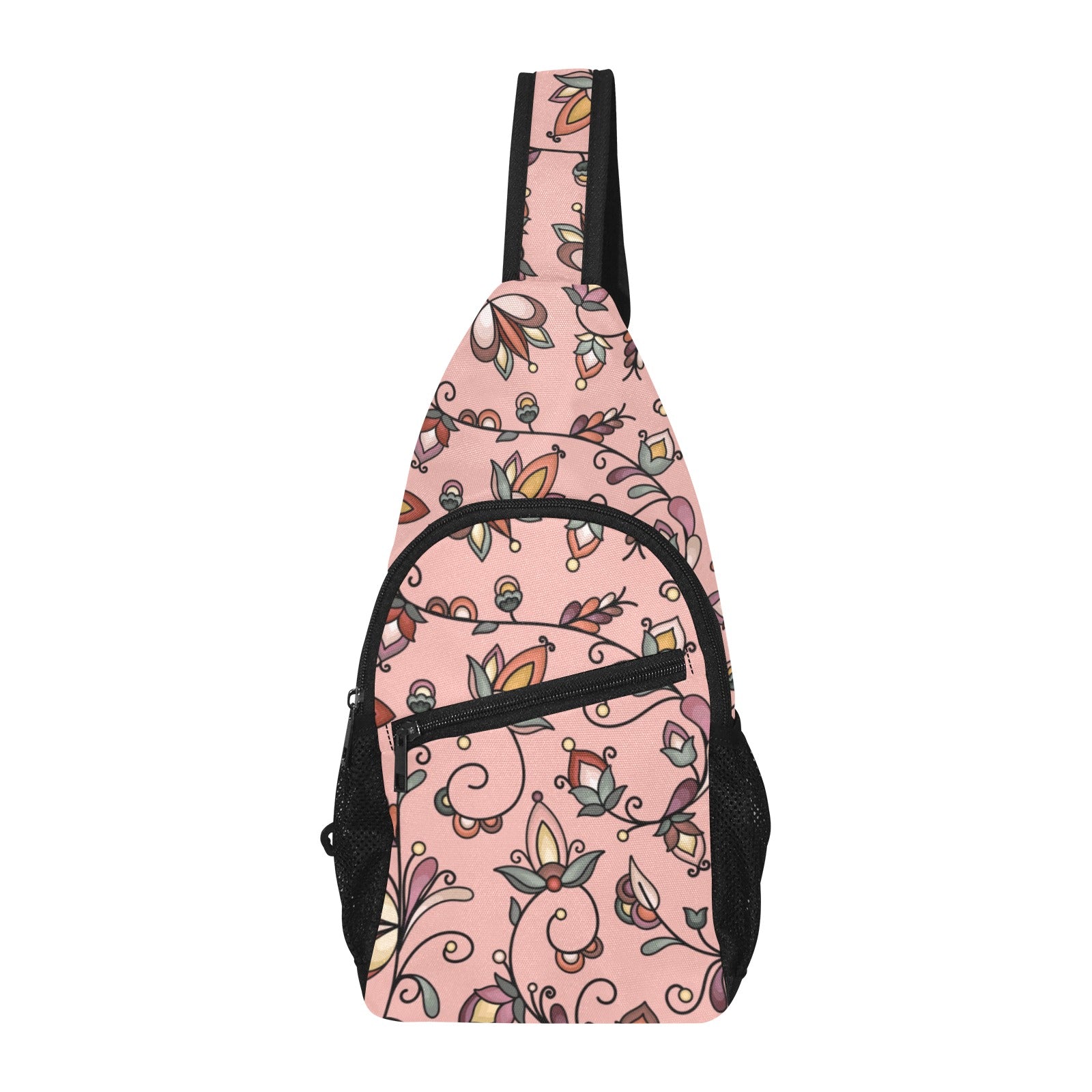 Burnt Sky Petals Peach Chest Bag