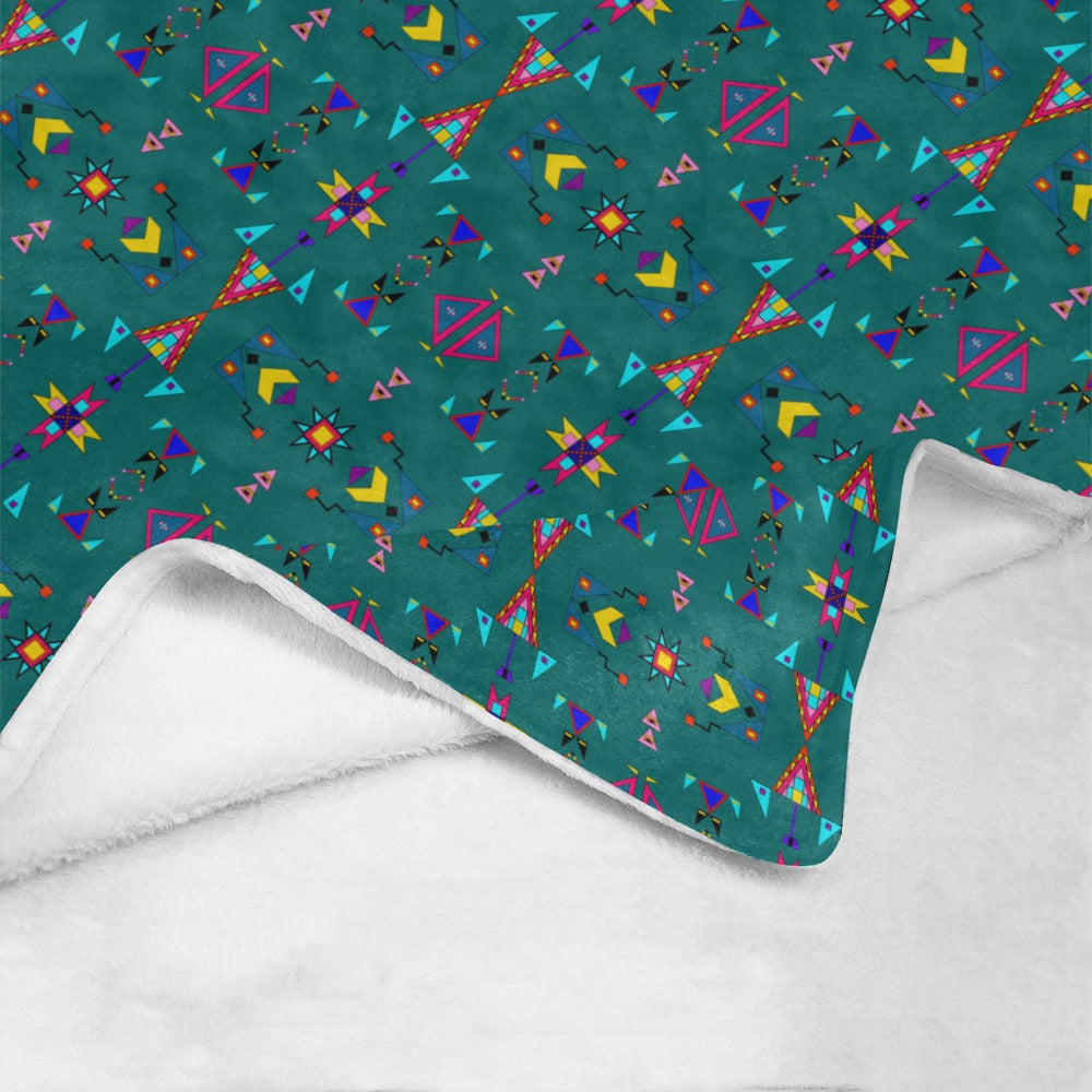 Enemy Territory Teal Ultra-Soft Micro Fleece Blanket 50"x60"