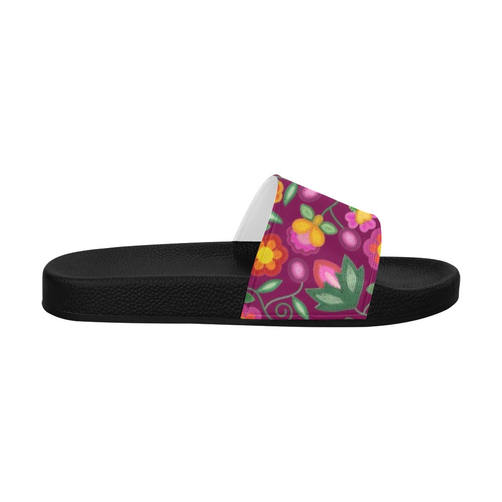 Boreal Bounty Dark Magenta Women's Slide Sandals