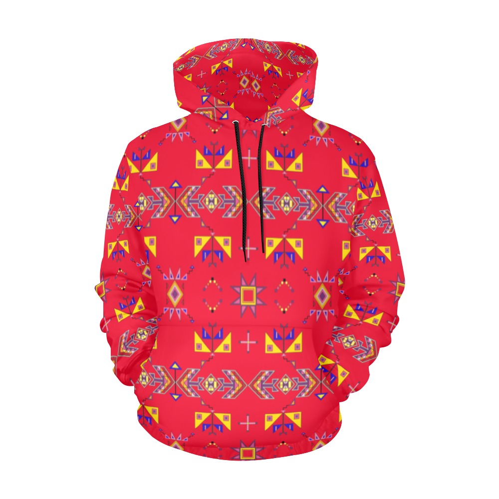 Scattered Generations Red Hoodie for Men (USA Size)