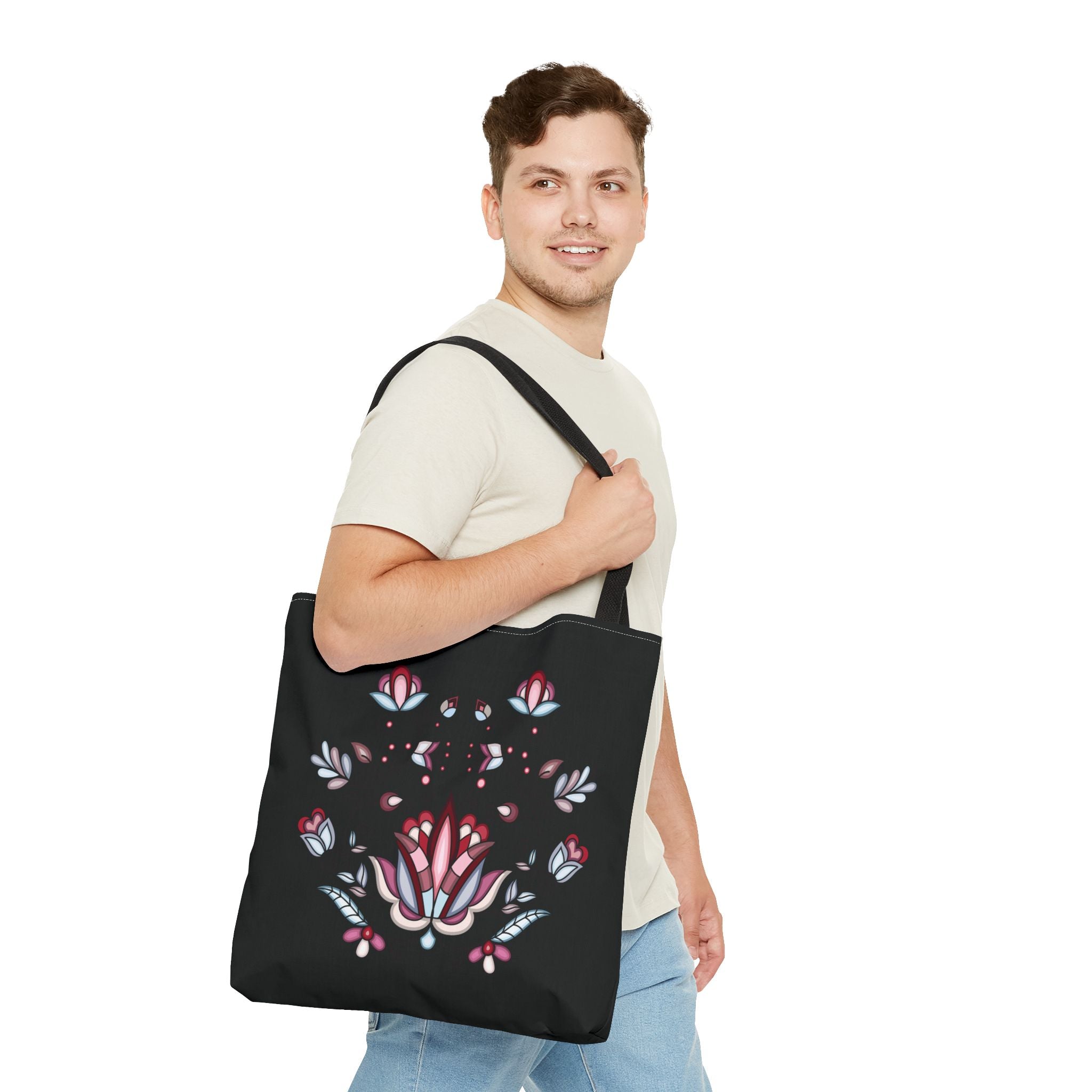 Winter Roseblush Tote Bag