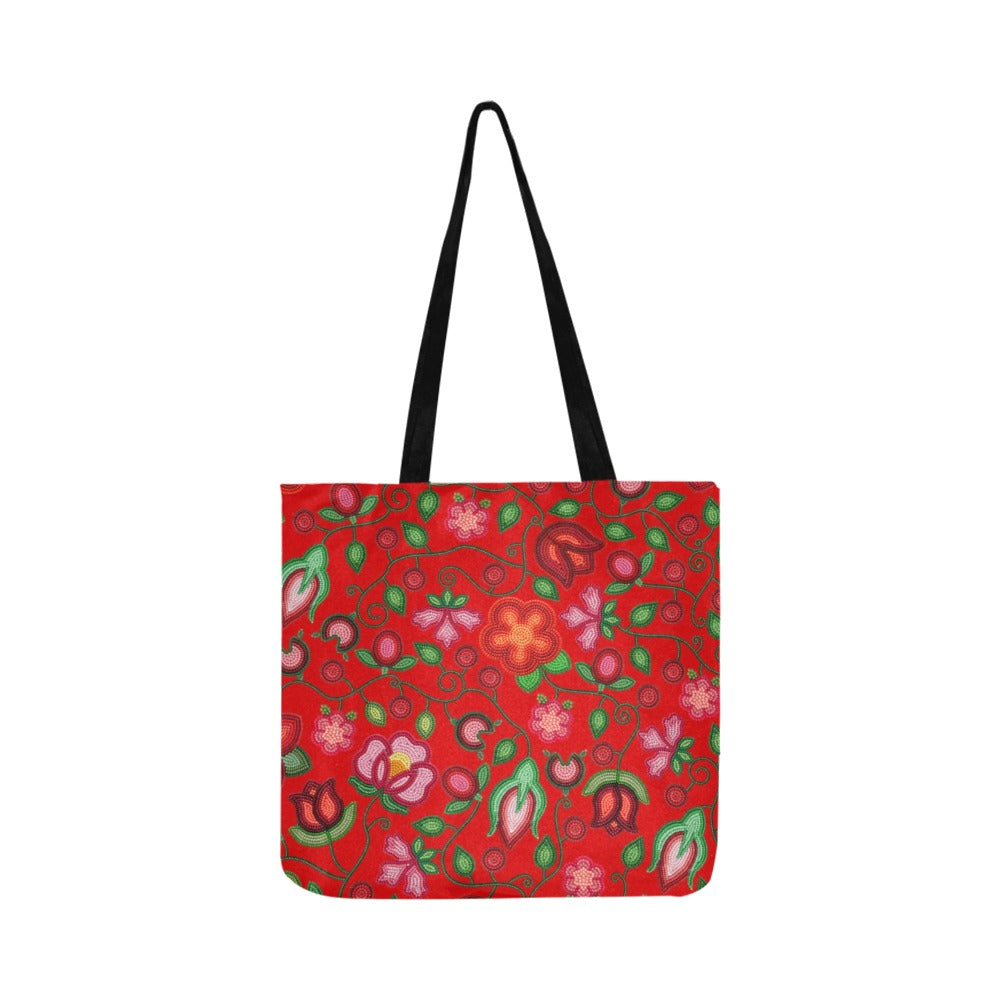 Rose Reverie Red Reusable Shopping Bag (Two sides)