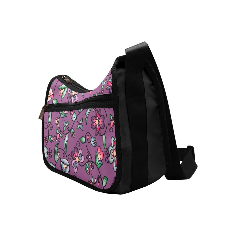 Amber Evening Garland Purple Crossbody Bag