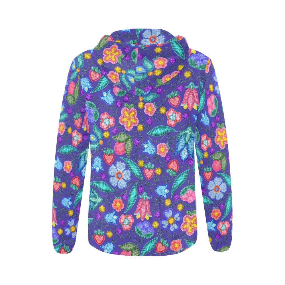 Sweet Offering Indigo Full Zip Hoodie for Women