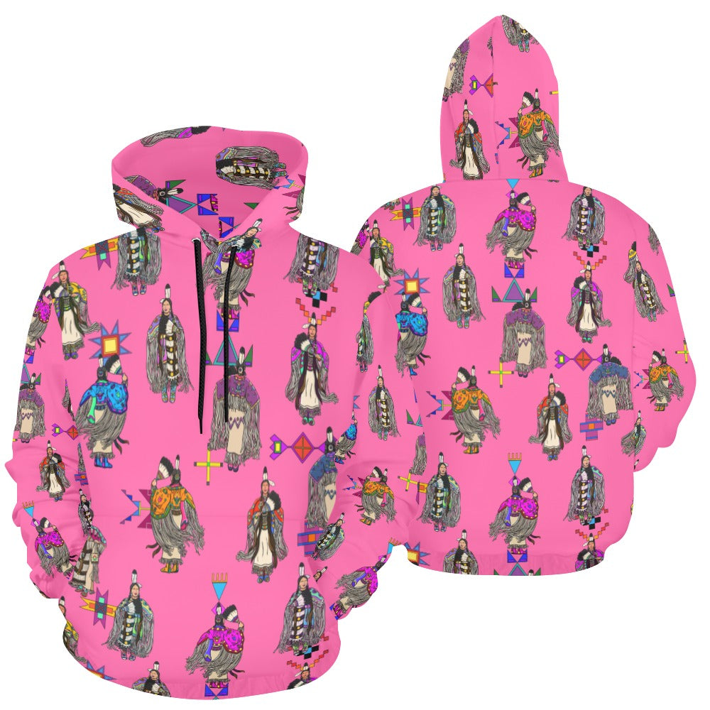 Women's Tradish Dancers Pink Hoodie for Women (USA Size)