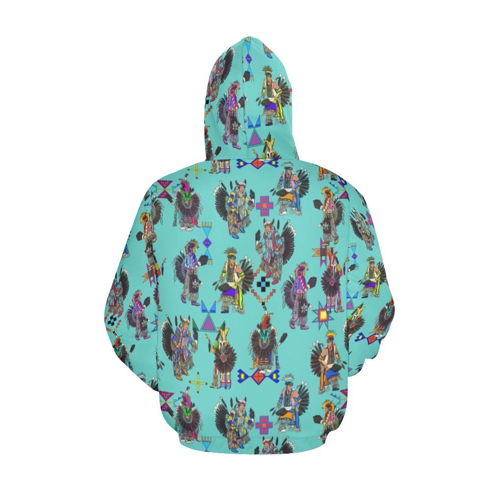 Men's Tradish Dancers Eggshell Blue Hoodie for Men (USA Size)