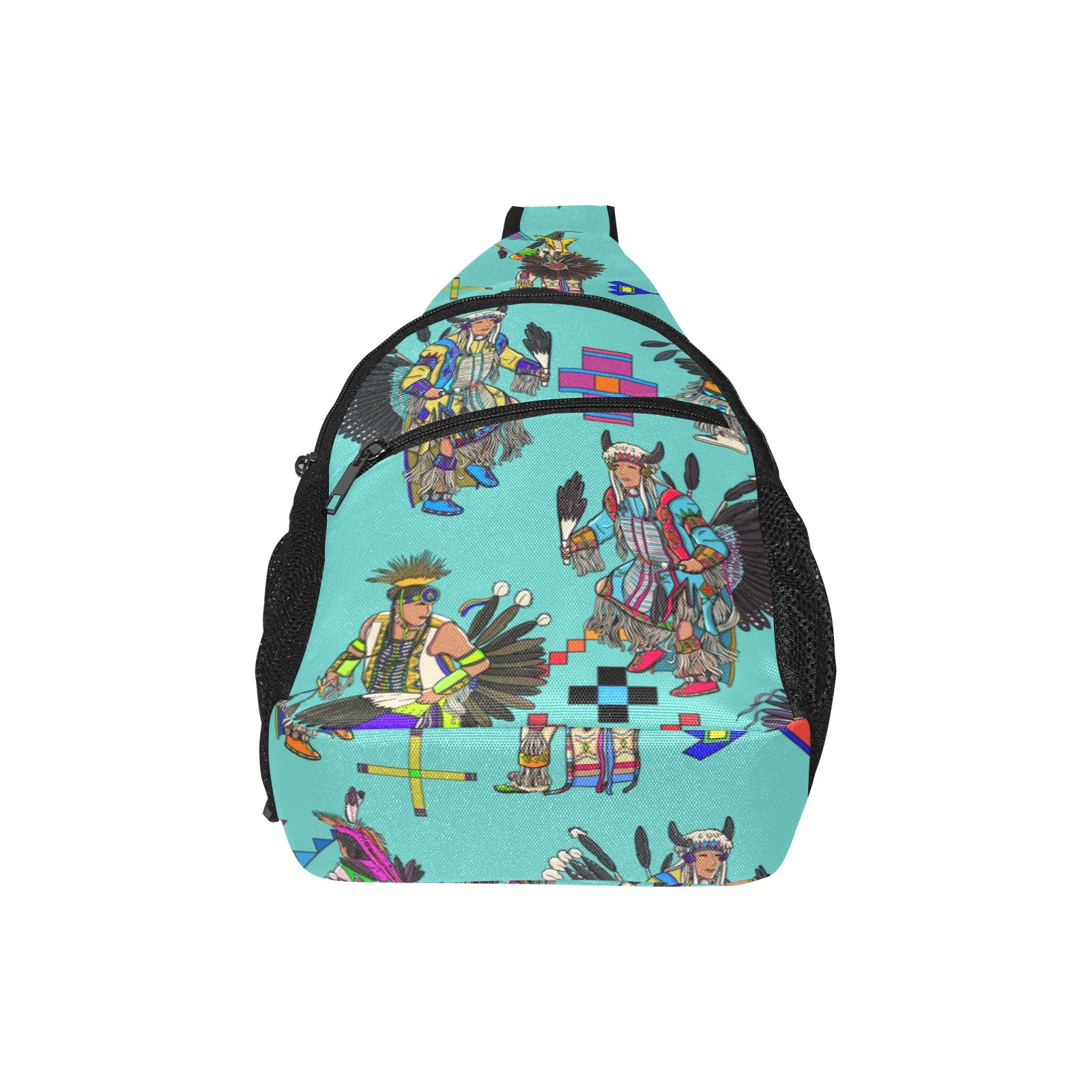 Men's Tradish Dancers Eggshell Blue Chest Bag