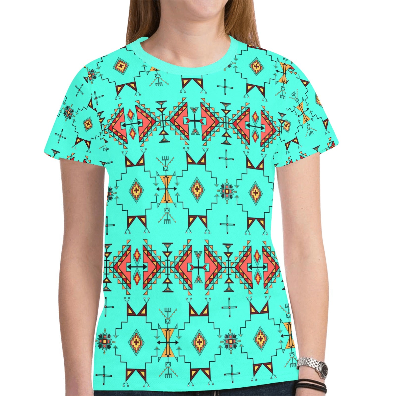 Thunder Flight Turquoise T-shirt for Women