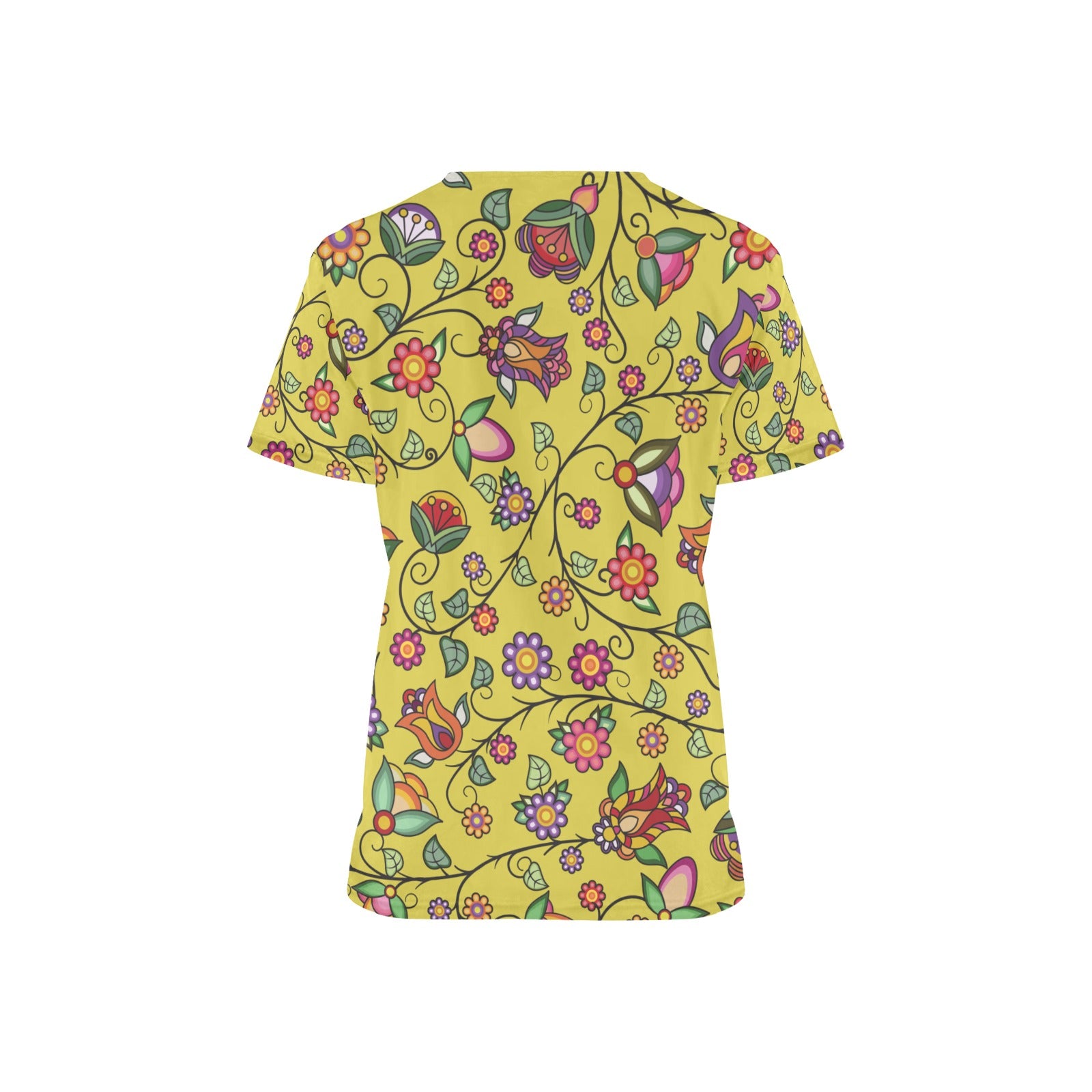Heartbeat Petals Yellow Scrub Top