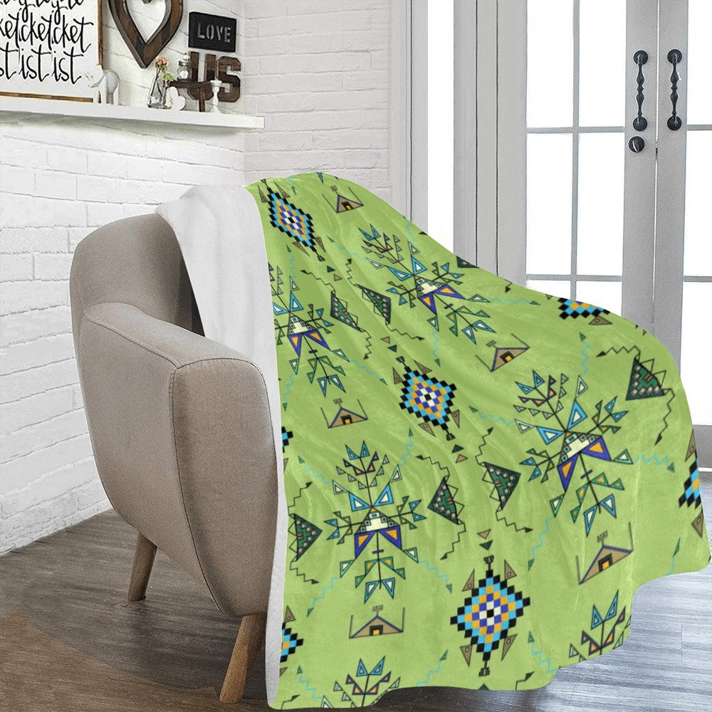 Bear Shield Green Ultra-Soft Micro Fleece Blanket 60"x80"