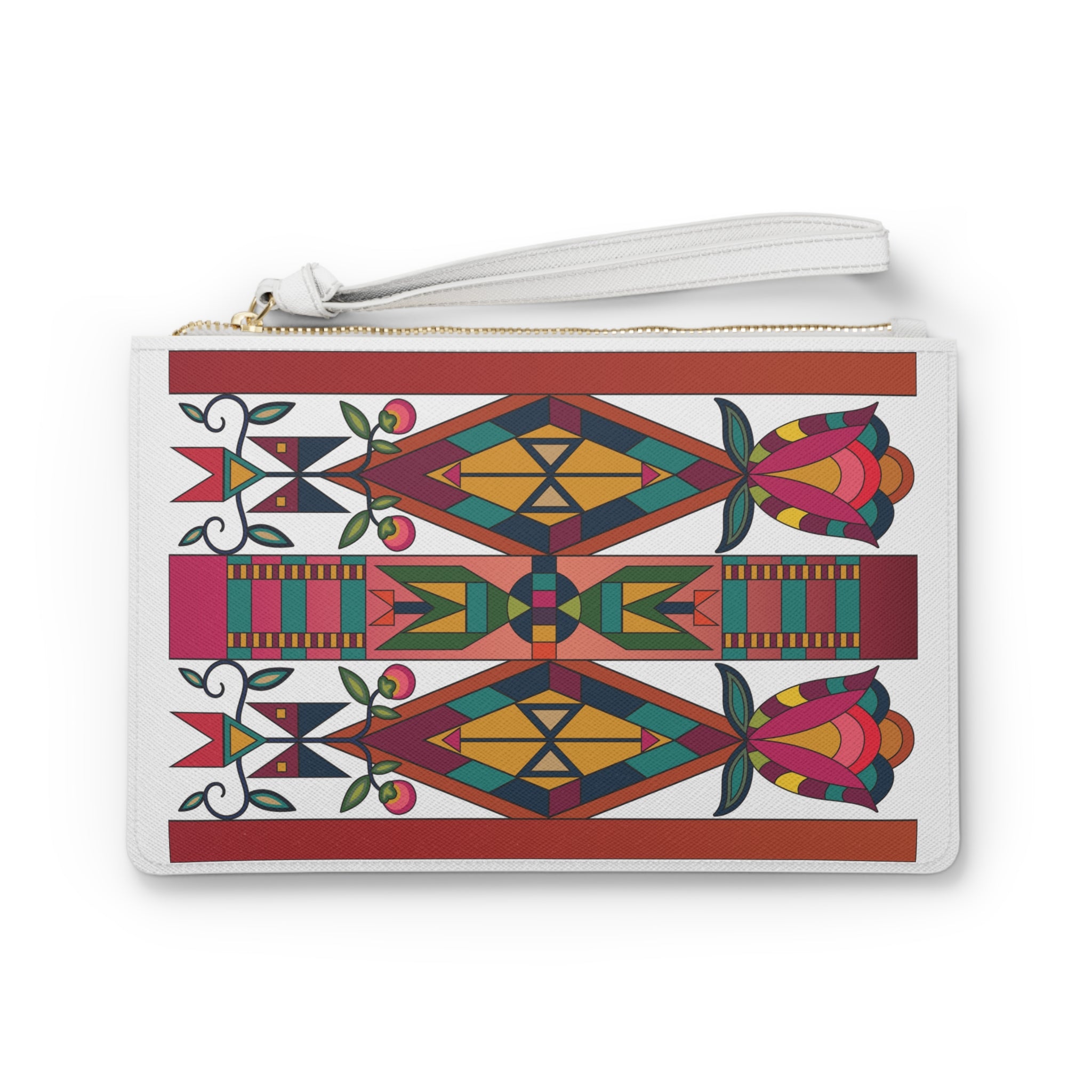 Spirit Journey Geometric Element Clutch Bag