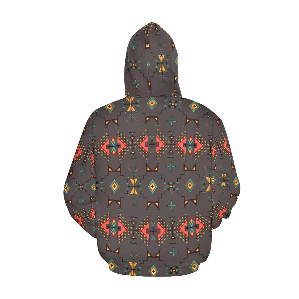 Thunder Flight Gray Hoodie for Women (USA Size)