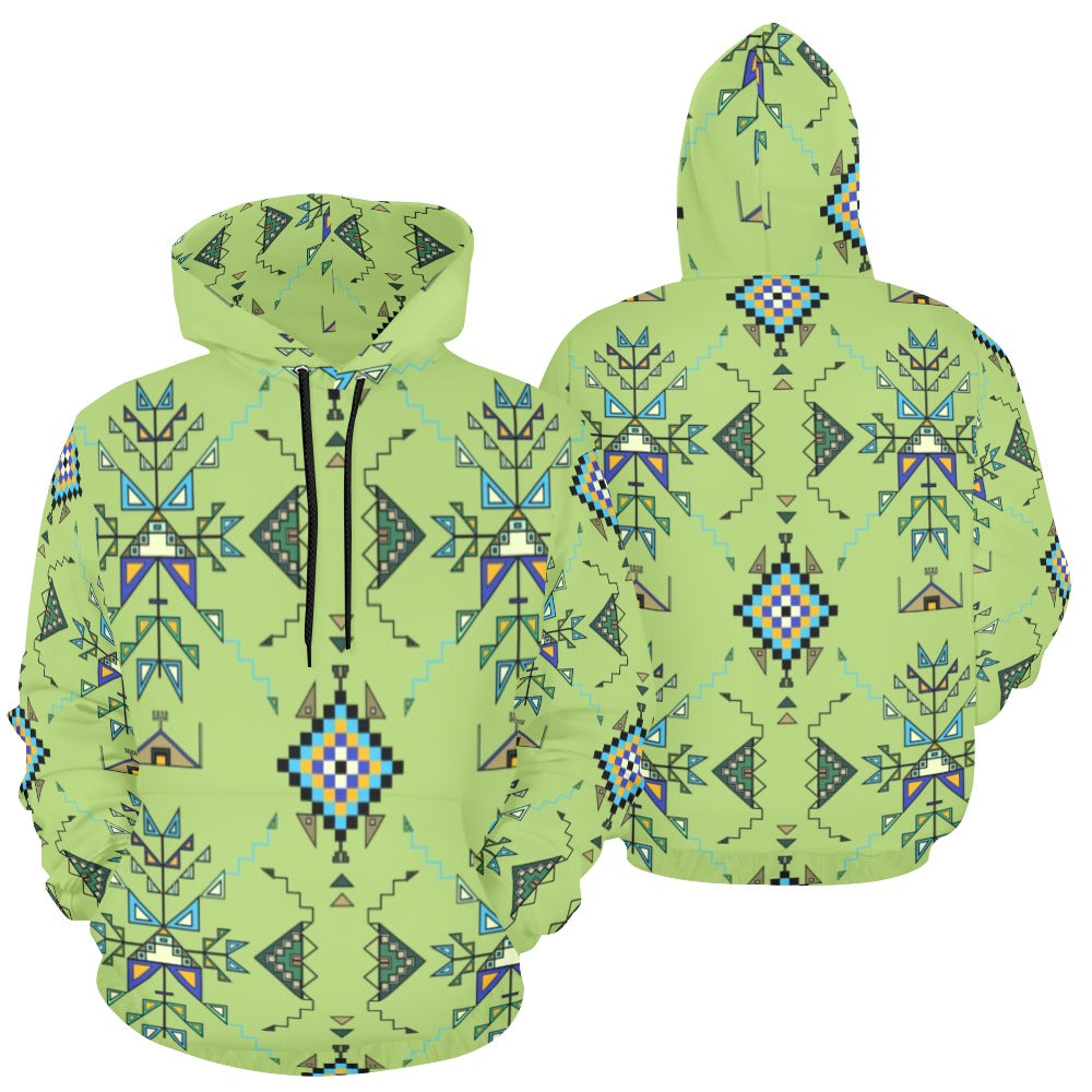 Bear Shield Green Hoodie for Men (USA Size)
