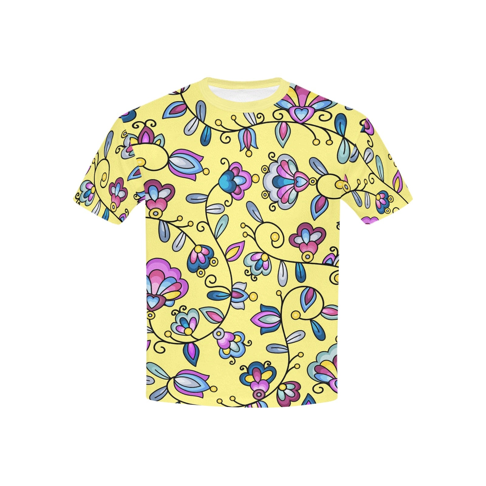 Autumn Bundle Blessing Yellow Kids' T-shirt (USA Size)