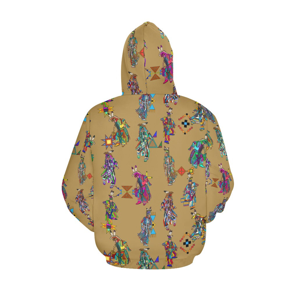 Men's Grass Dancers Earth Hoodie for Women (USA Size)