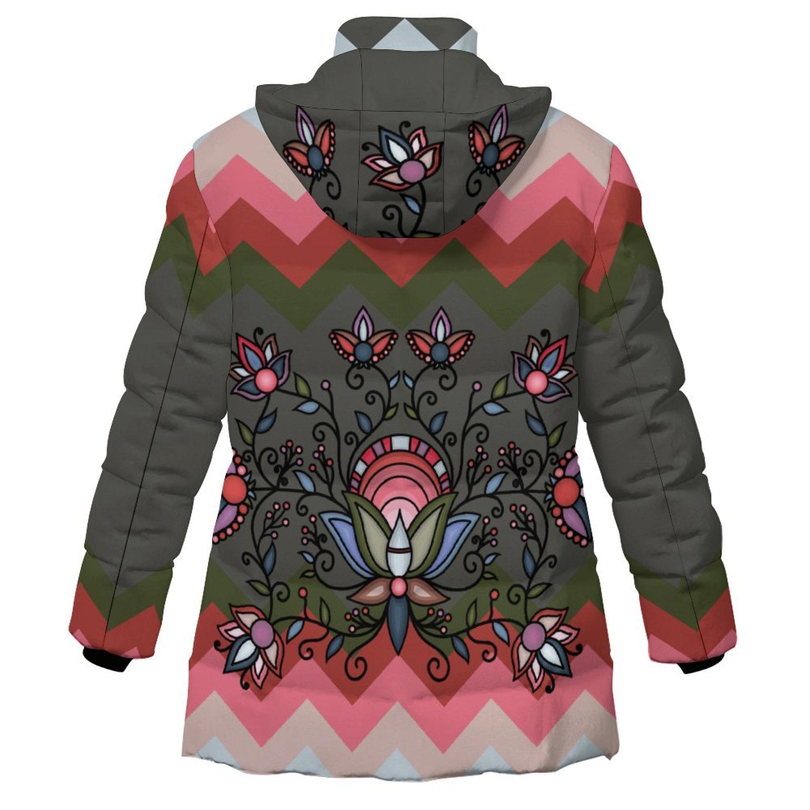 Glacial Gardenia Women's Hooded Puffer Coat