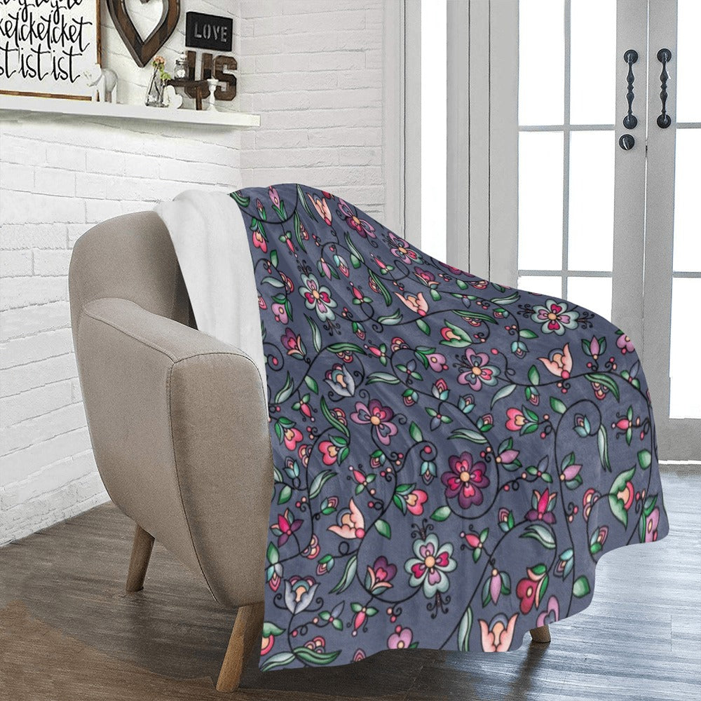 Amber Evening Garland Blue Ultra-Soft Micro Fleece Blanket 50"x60"
