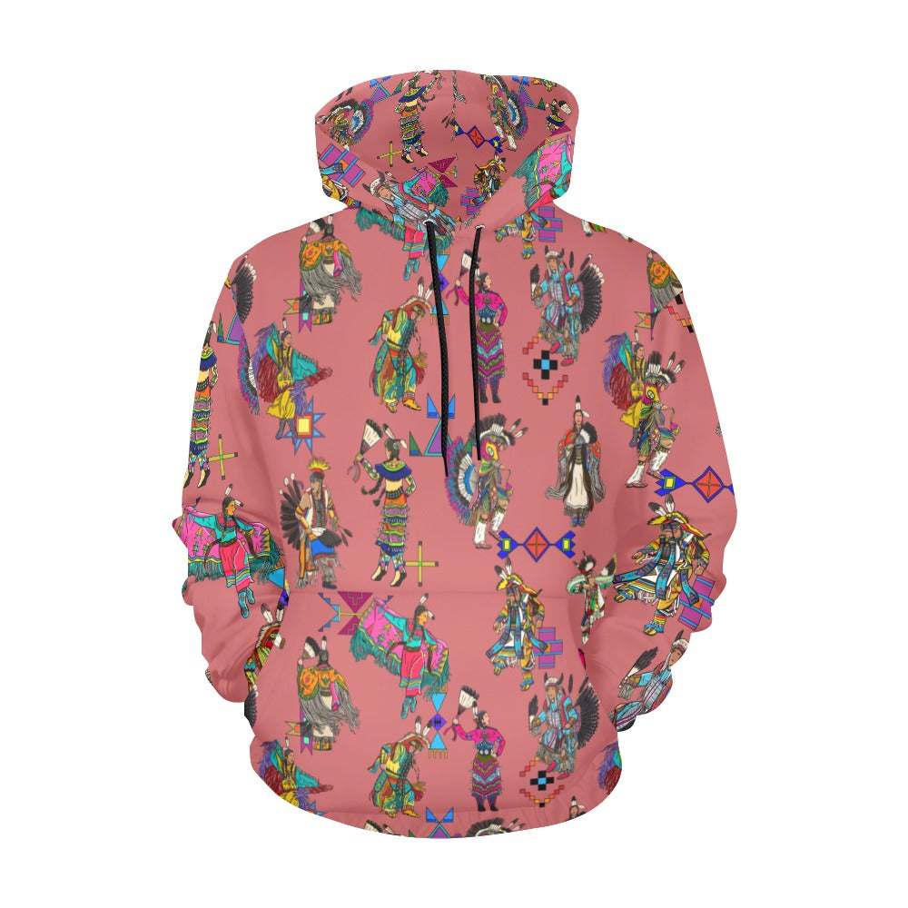 Grand Entry Dancers Terra Cotta Hoodie for Men (USA Size)