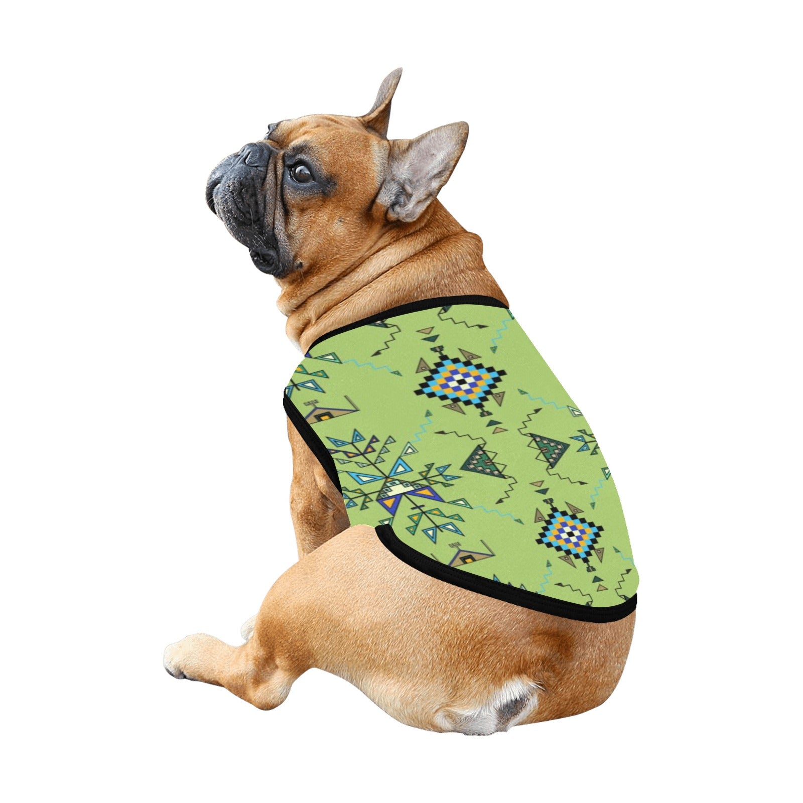 Bear Shield Green Pet Tank Top