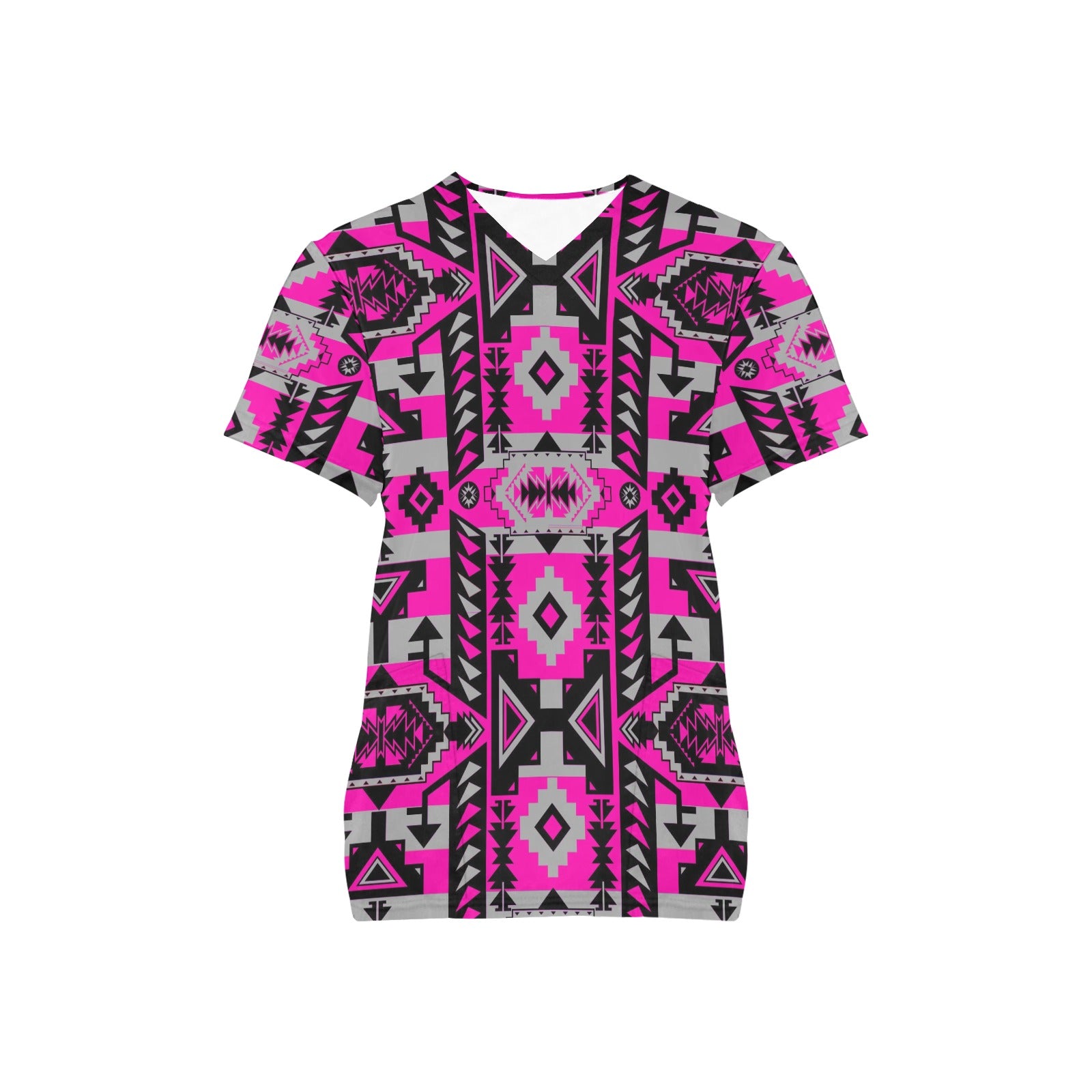 Chiefs Mountain Stunning Sunset Scrub Top