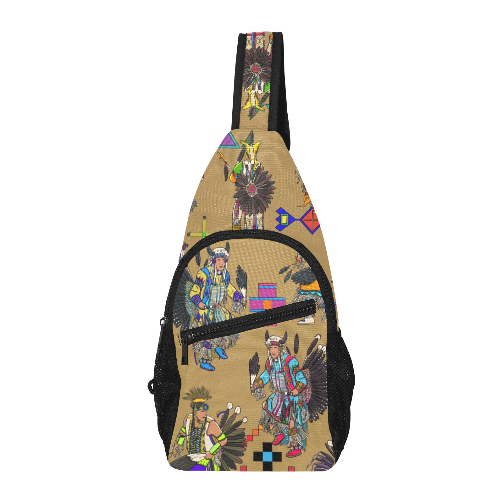 Men's Tradish Dancers Earth Chest Bag