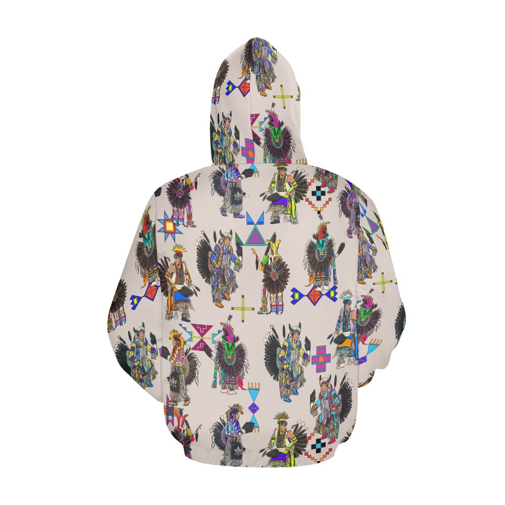 Men's Tradish Dancers Muslin White Hoodie for Men (USA Size)