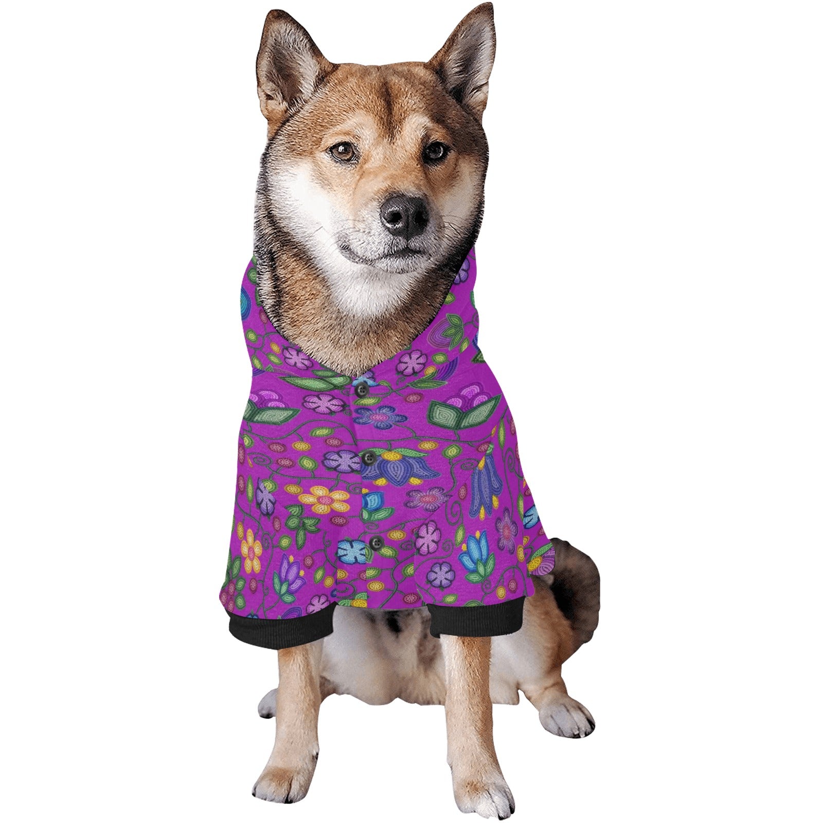 Bloom Uplift Purple Pet Dog Hoodie