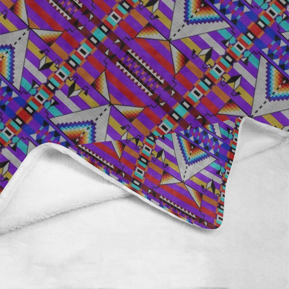 Medicine Blessing Purple Ultra-Soft Micro Fleece Blanket 60"x80"