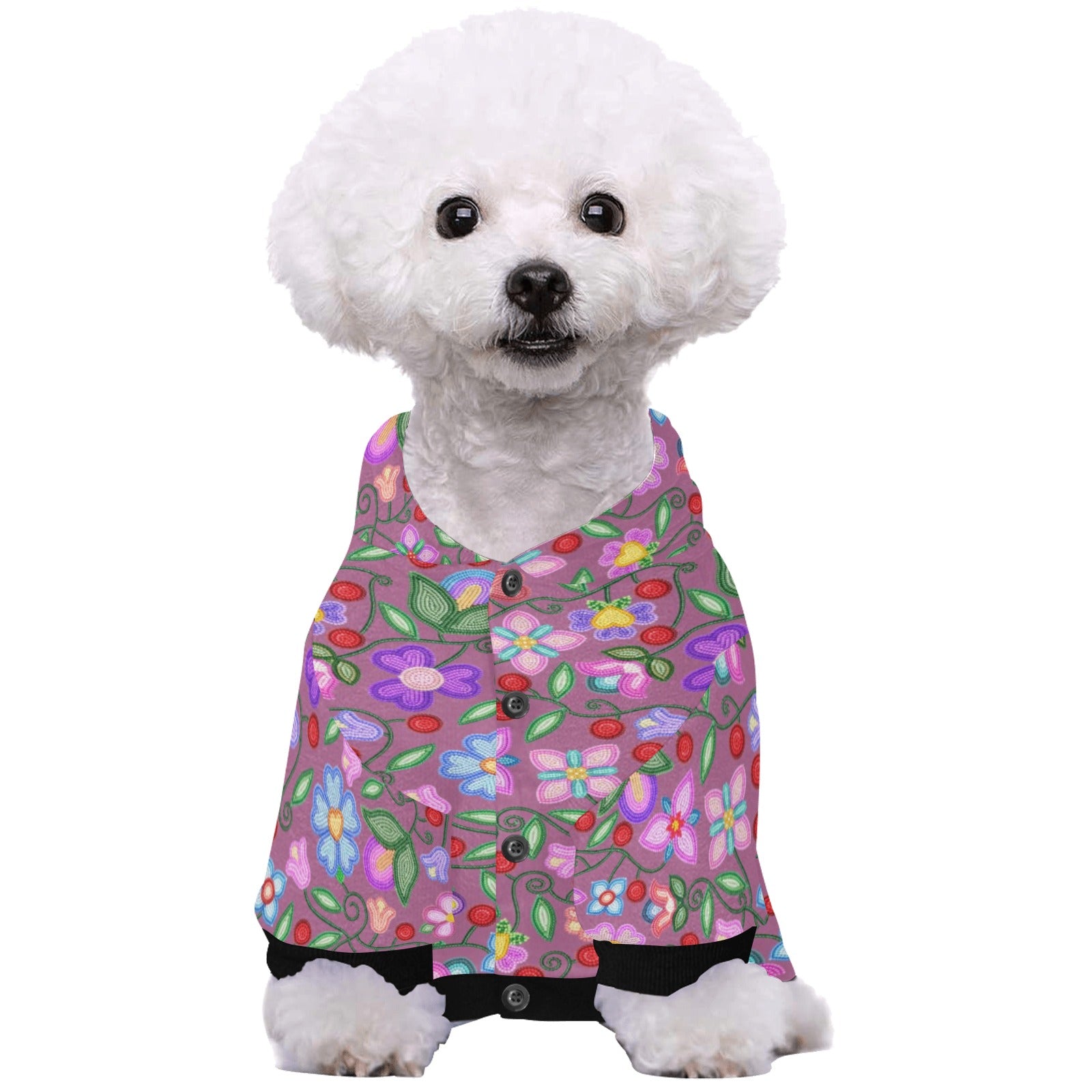 Petal Harmony Dusty Rose Pet Dog Hoodie