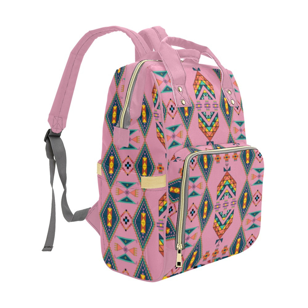 Travois Tipi Dusky Sunset Multi-Function Diaper Backpack/Diaper Bag