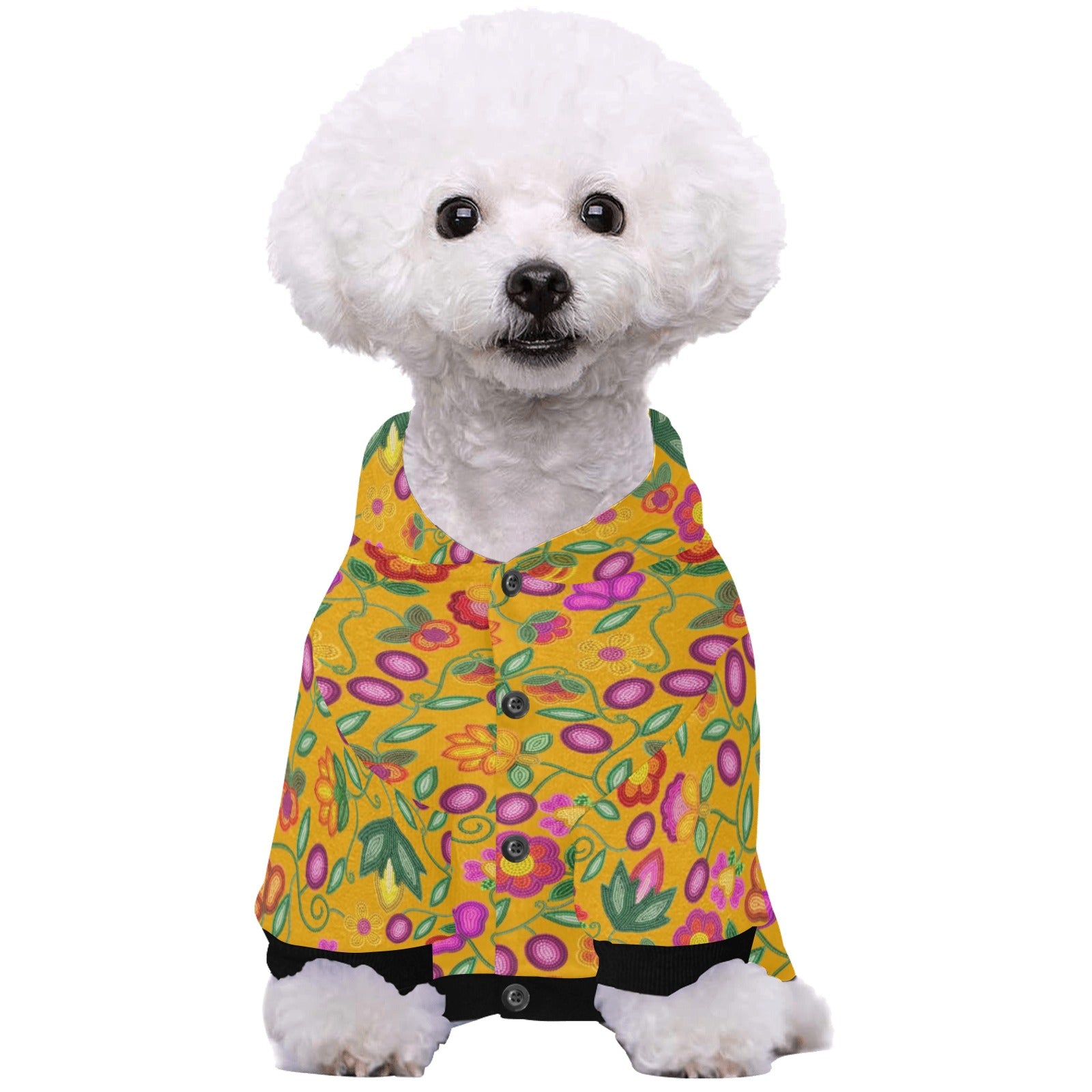 Boreal Bounty Yellow Pet Dog Hoodie