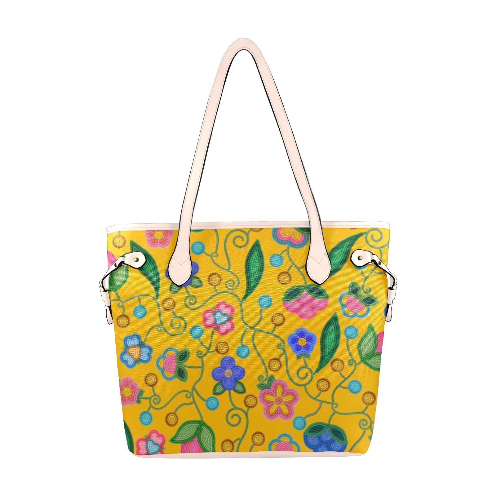 Skyberry Serenade Yellow Clover Canvas Tote Bag